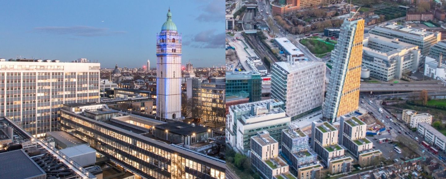 Aerial images of the South Kensington and White City Campuses