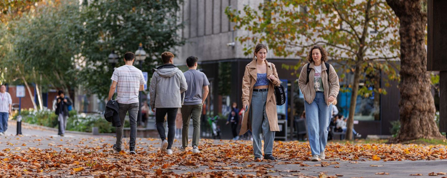 Students on South Kensington campus