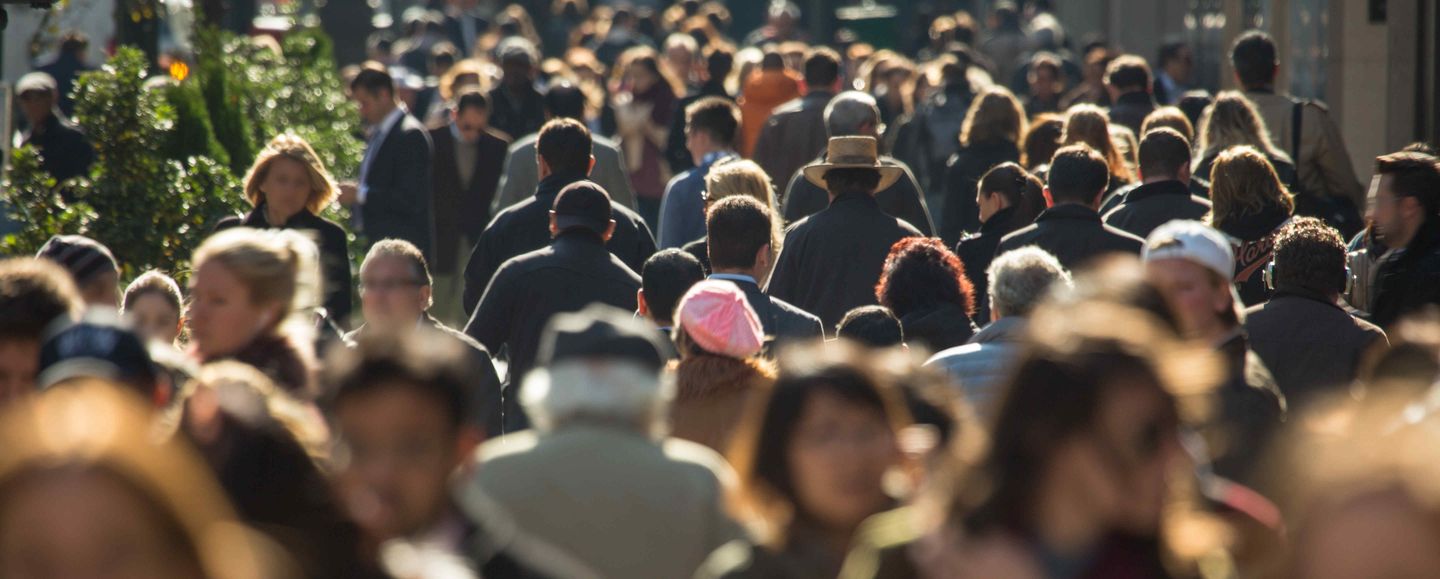 A shot of a crowd