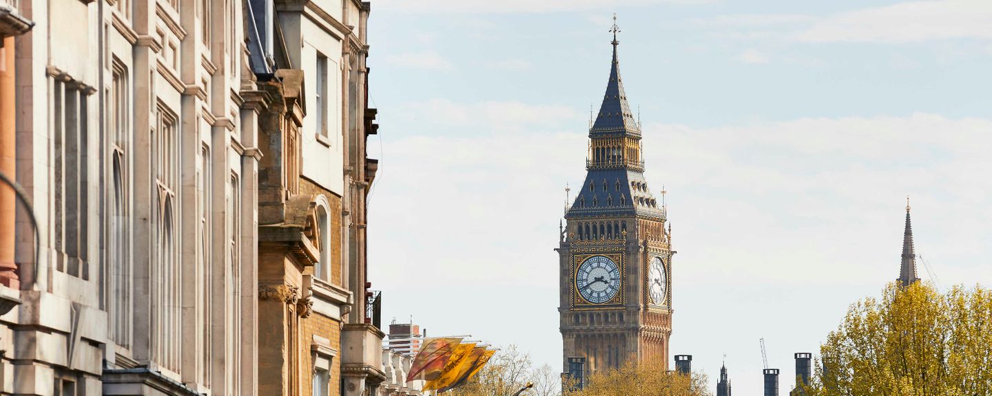 Side view of the Big Ben