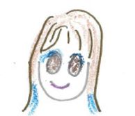 Cartoon drawing of Julie McCann