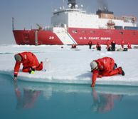 Scientists scoop water out of arctic 