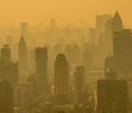 A view of city smog 