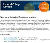 engagement newsletter