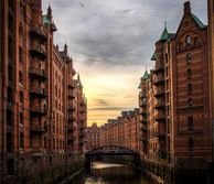 Hamburg river scene