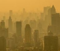 A view of city smog 