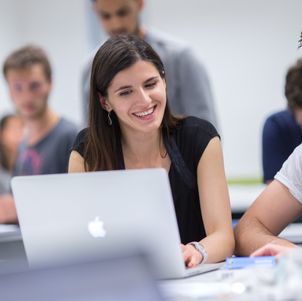 Smiling student