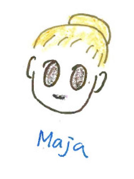 Cartoon drawing of Maja Pantic
