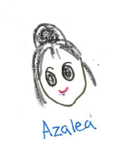 Cartoon drawing of Azalea Raad