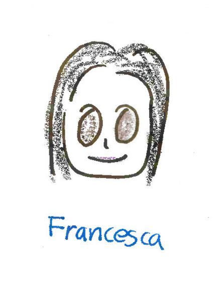 Cartoon drawing of Francesca Toni