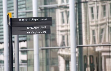 Signpost to College