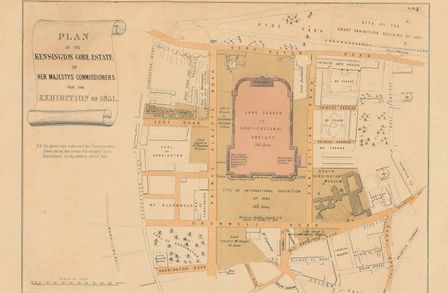 Plan of Kensington Gore Estate for the Exhibition of 1851