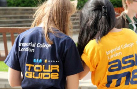 Tour guides at the open day