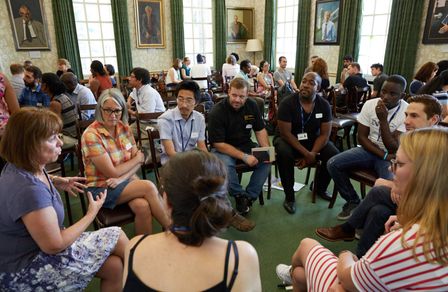 Staff in a workshop event