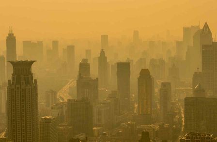 Smog over Shanghai