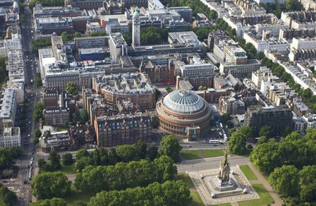 Overhead view of South Kensington campu