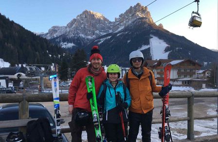 Skiing at Winter School