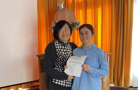 Chiara wins a prize at Winter School