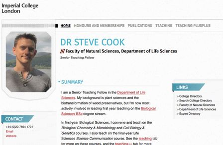 Dr Steven Cook's PWP page