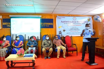 Dr Thinesh Thangadurai presents at Pondicherry University