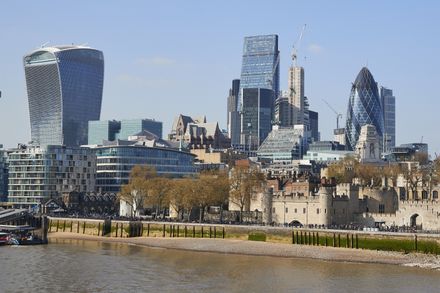 picture showing the london skyline on a sunny day