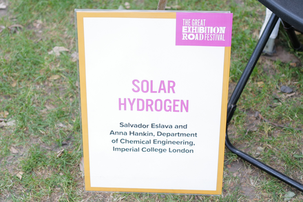 Solar Hydrogen stall poster at GERF 2022
