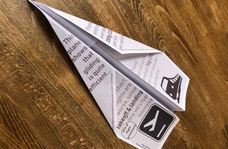 Aviation Information Paper Plane