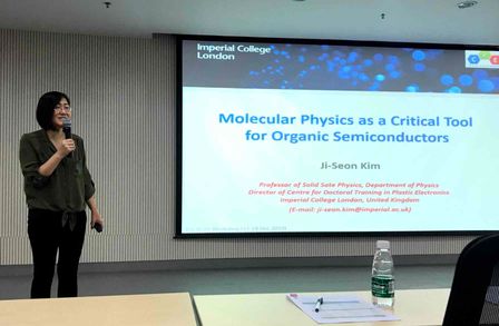 Ji Seon presented Molecular Physics as a Critical Tool for Organic Semiconductors 