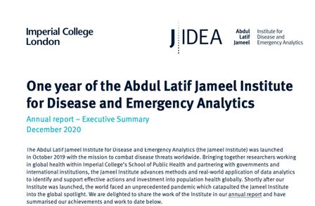 Jameel Institute Report 2020 Executive summary