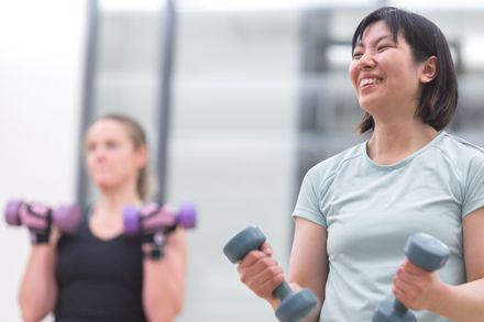 women working out at ethos