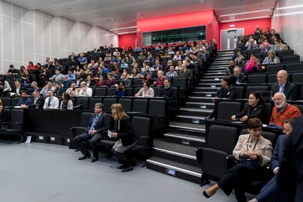 People sitting in a lecture hall