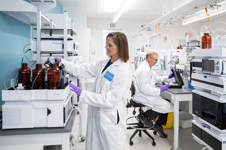 Woman in a labcoat