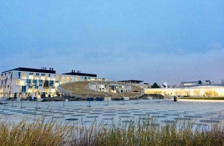 EPFL campus at dusk