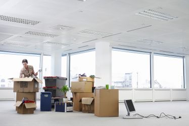 Empty flat and boxes