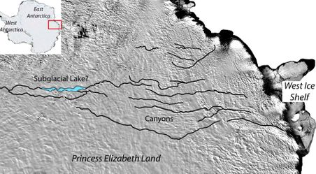 East antarctica map