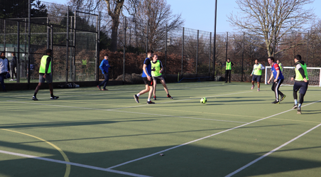 Students playing rec sport in Hyde Park