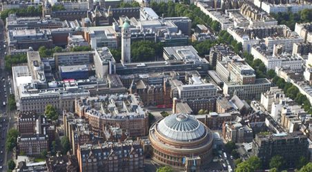 Aerial view of South Kensington campus