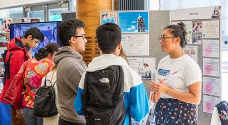 Students at open day