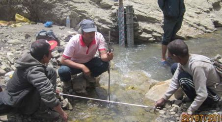 Collecting data from regional water systems in the Himalayas
