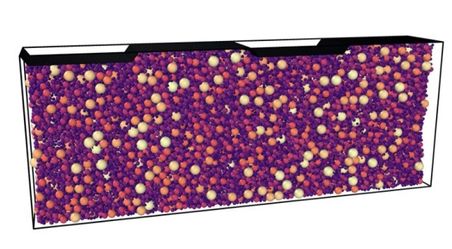 image of serrated boundary with DEM sample