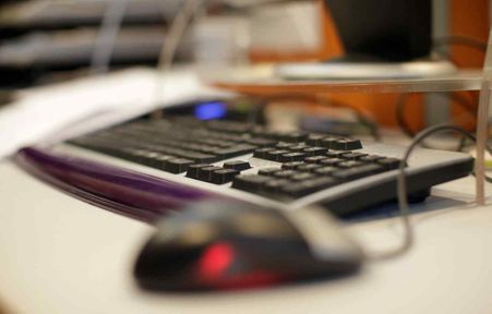 Computer keyboard and mouse