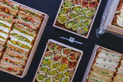 An array of sandwiches and wraps