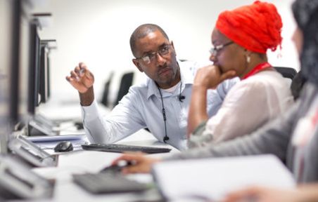 Teaching at a computer