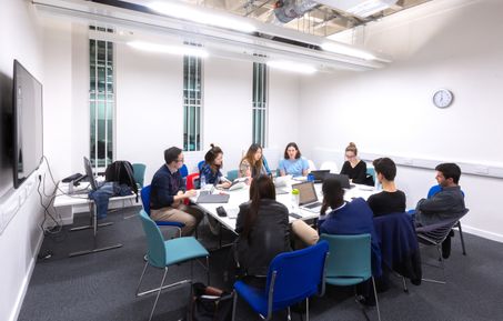 Students at table