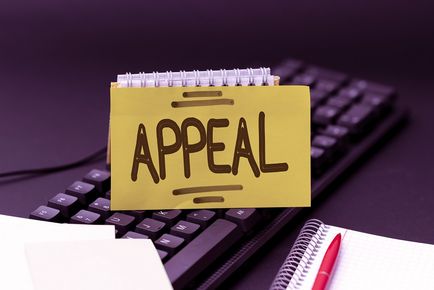 Appeal written on a post it note