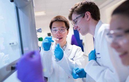 Students in a lab