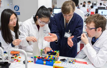 UG chemistry working with lego spectrometers