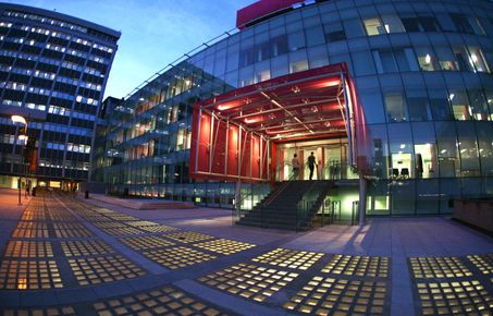 Dalby Court at night