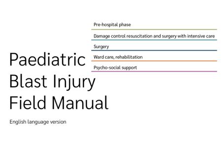 The Paediatric Blast Injury Field Manual