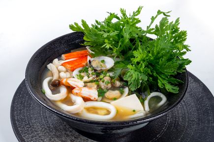 Spicy seafood noodle soup